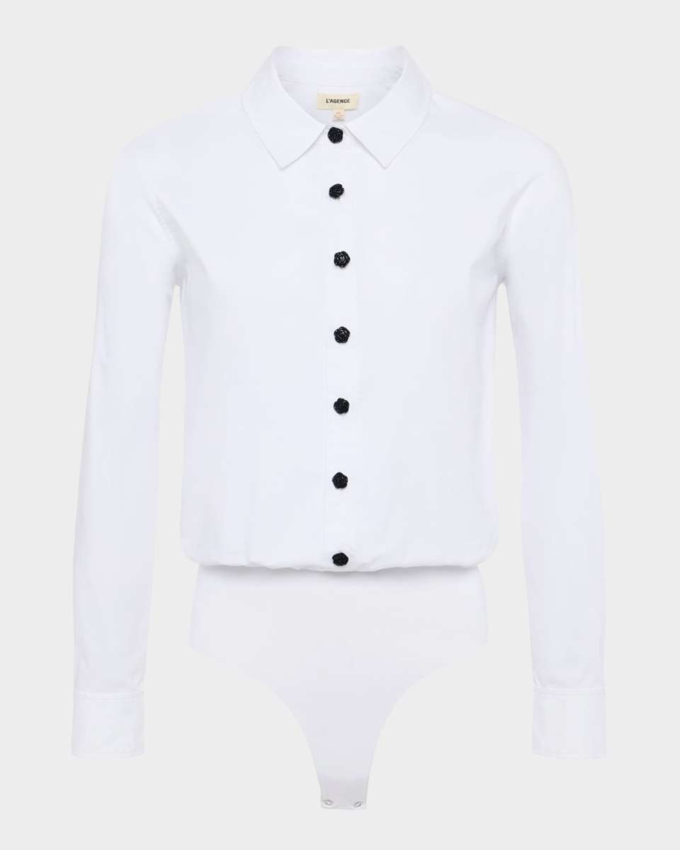 Black Long-Sleeve Bodysuit